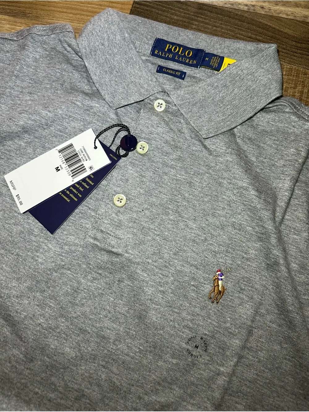 Polo by Ralph Lauren Light Heather Gray Short-Sleeve Polo